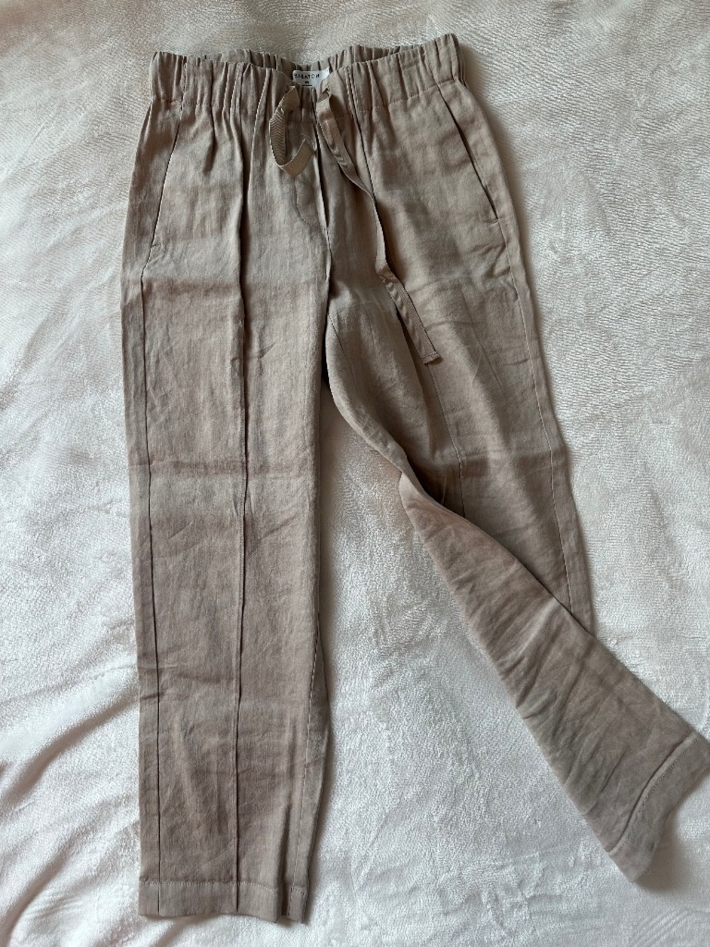 Babaton Linen Ankle Pant, Size XS